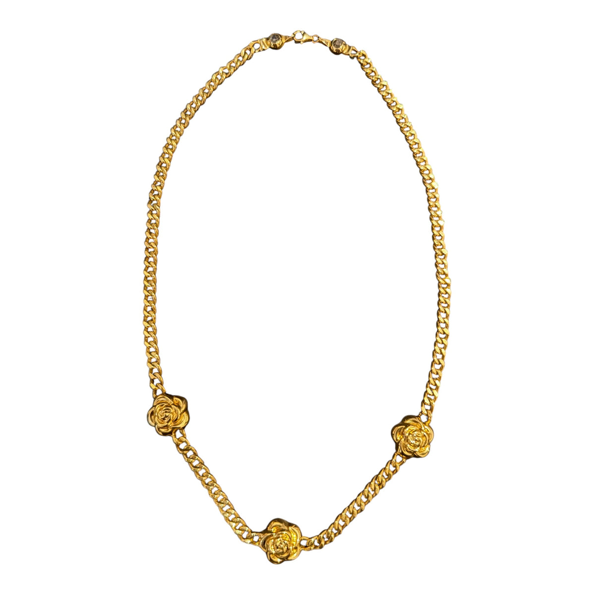 10K Gold Cuban Rose Chain