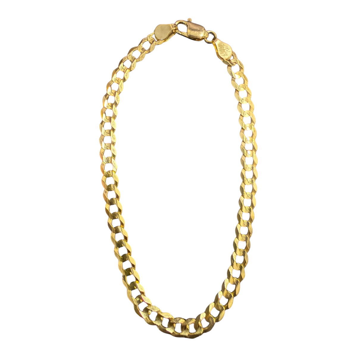 10K Gold Solid Cuban Italian Bracelet