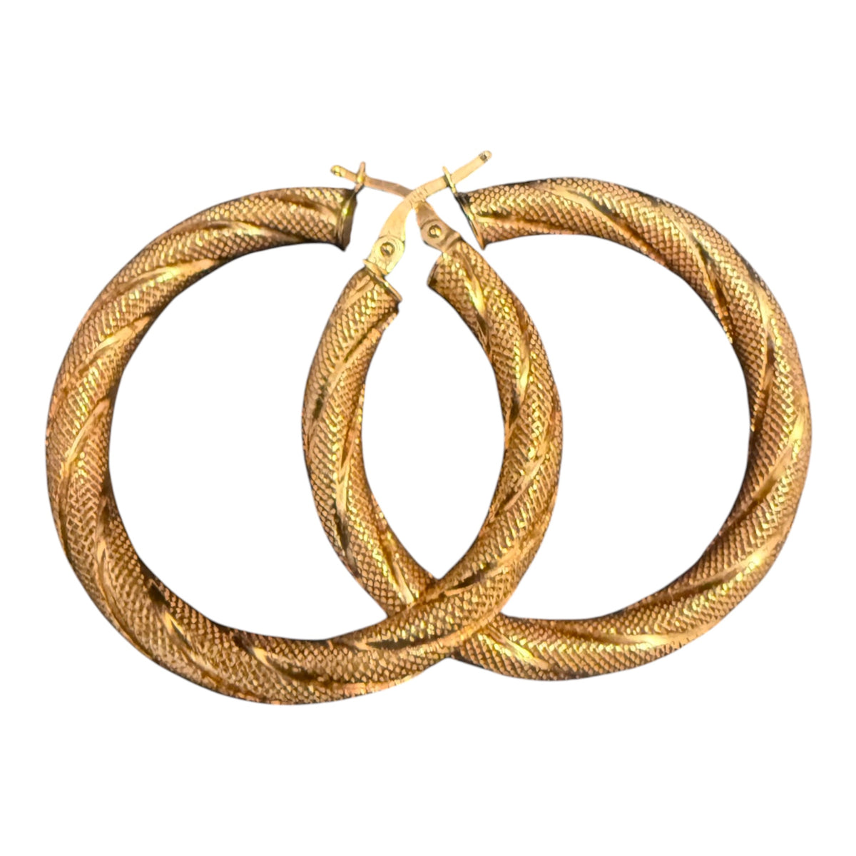 10K Gold Nevada Hoop Earrings