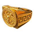 10K Gold Centenario Coin Signet Ring