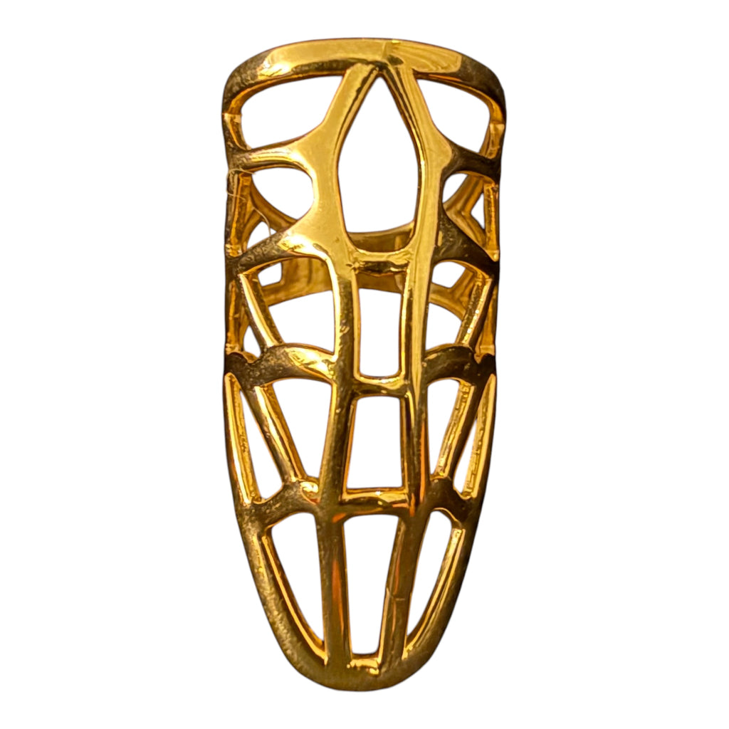 10K Gold Long Openwork Statement Rings